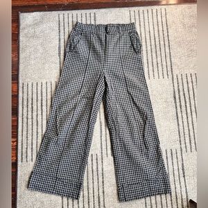 Wide Leg Plaid Pant - XS